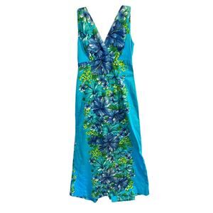 Vintage Original Hawaiian Tops Dress 1960's Tiki/Aloha Size S Made in Hawaii